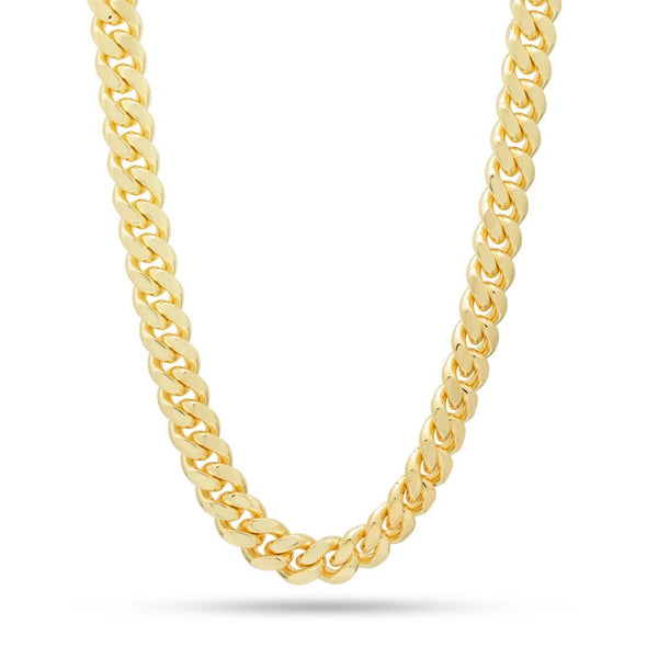 9mm 14K Gold Miami Cuban Chain