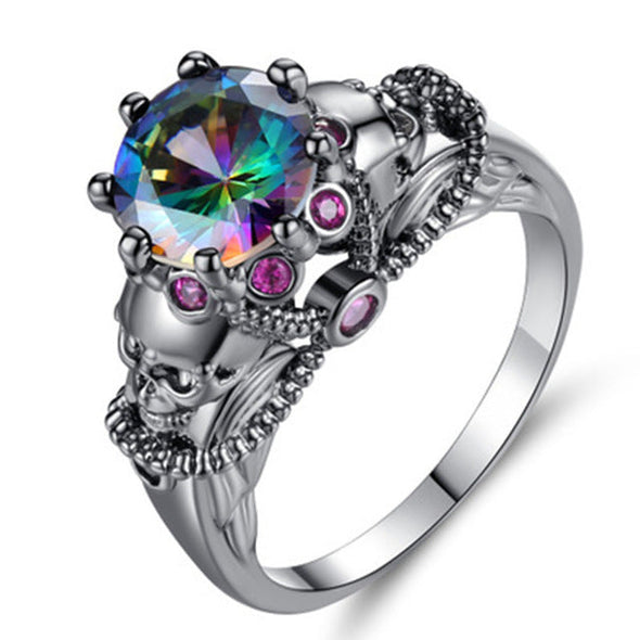 Colorful Zircon Ring