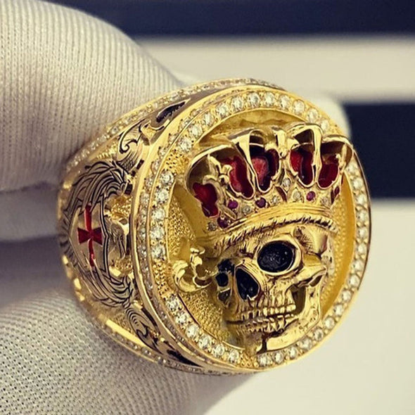 Crown Skull Ring